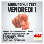 Aujourd'hui, c'est vendredi !