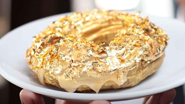 Les infos du Réveil Chérie : Donuts recouverts d'or pour la Saint-Valentin