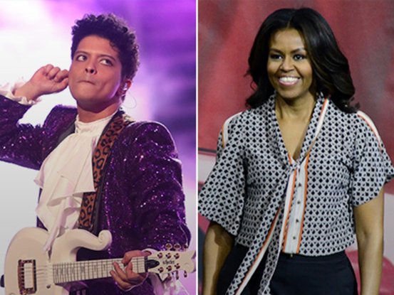 Bruno Mars et Michelle Obama