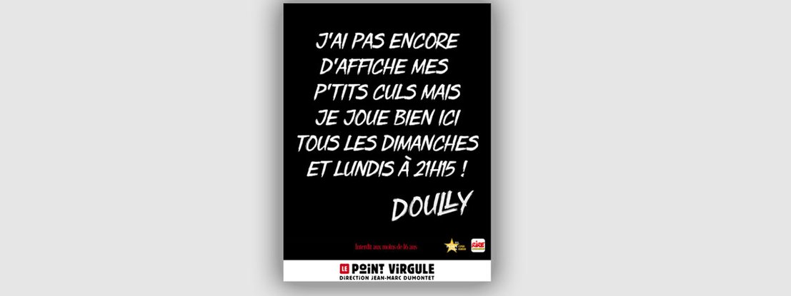Doully - Admettons - Au Point Virgule - affiche article