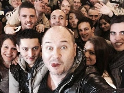 CAUET et l'équipe à Tignes