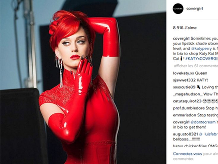 Katty Perry pour Cover Girl 