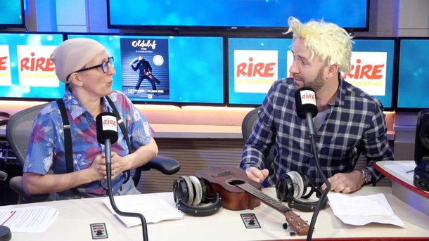 Cécile Giroud et Yann Stotz en colère contre Oldelaf et Alain BErthier : "... je me présente, je m’appelle Olivier Laloufière, Olalouf, c’est mon nom de chanteur et avec ma bassiste, Aline Broutier on voudrait dénoncer un plagiat inadmissible et fâcheux...."