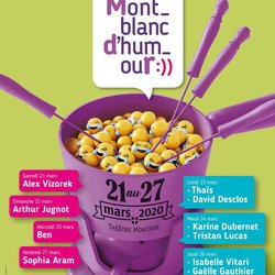 36ème festival Mont Bmanc d'humour - du 21 au 27 mars 2020