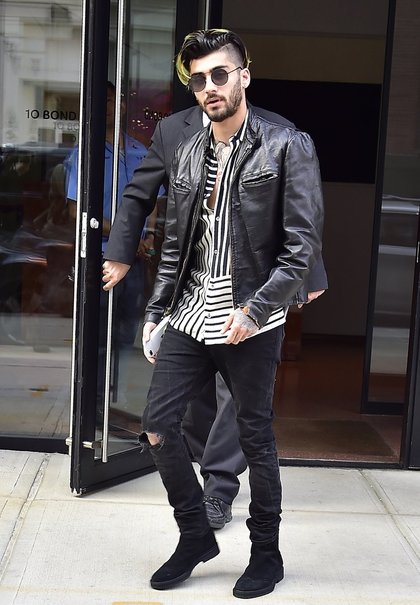 Zayn Malik est un adepte des blousons en cuir