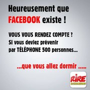 Heureusement que Facebook existe !