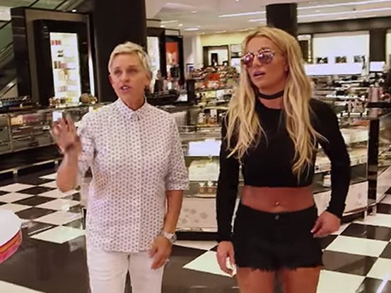 Britney Spears et Ellen DeGeneres