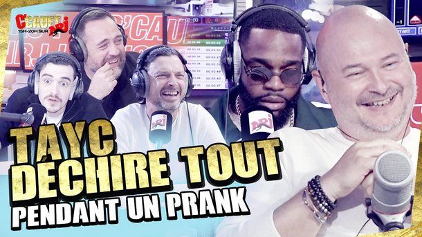 Tayc déchire tout pendant un prank - C'Cauet sur NRJ