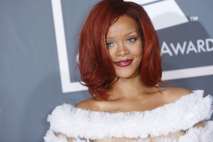 Rihanna lors des Grammy Awards, le 11 février 2011