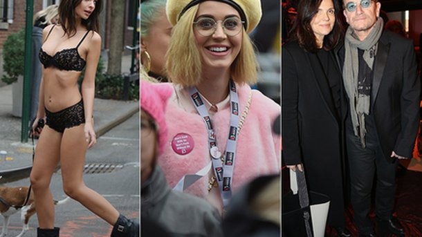 Emily Ratajkowski, Katy Perry, Bono : le weekend de vos superstars !