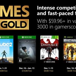 Jeux Xbox Gold décembre 2018