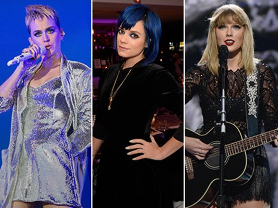 Katy Perry, Lily Allen et Taylor Swift