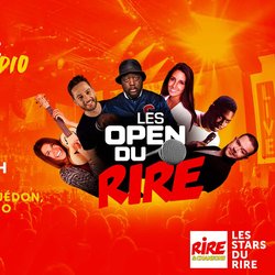 Open du rire 30 mai 2022 - Djimo, Léa Lando, Certe Mathurin, François Guedon,  Julien Bing,  Marie Reno - visuel