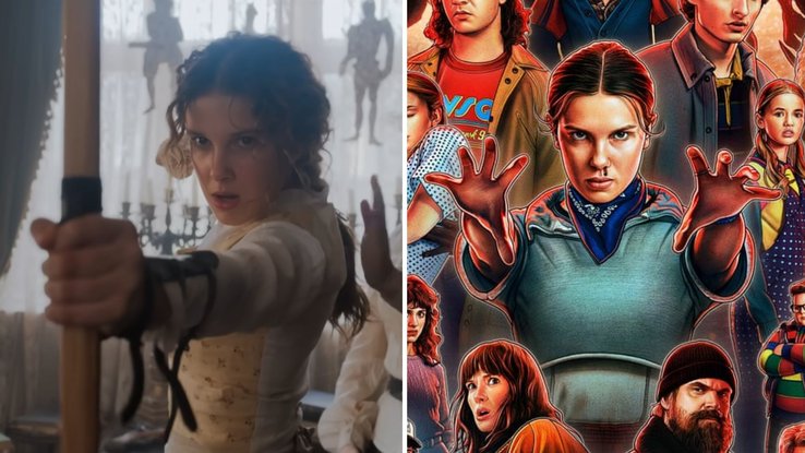 Millie Bobby Brown dans Enola Holmes et Stranger Things