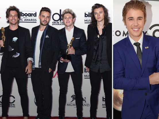 One Direction et Justin Bieber