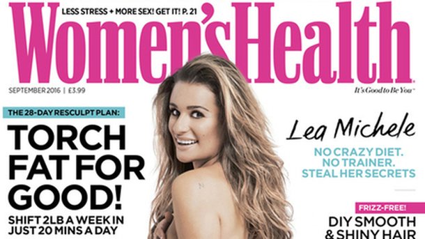 Lea Michele : nue dans le Women's Health U.K!