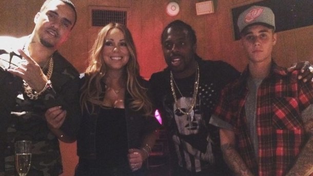 Justin Bieber avec Mariah Carey en studio!