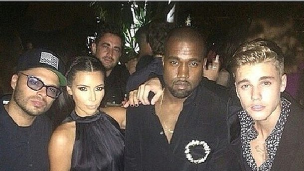 Justin Bieber fait la fête avec Kanye West et sa femme !