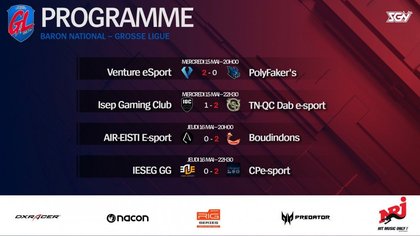 League Of Legends - La Grosse Ligue - split 2 : les résultats des 8e de finale