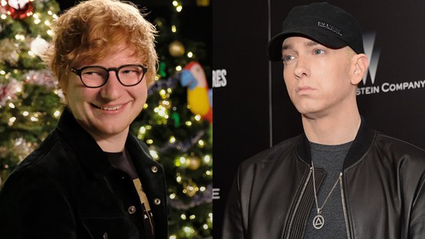 Eminem et Ed Sheeran font leur entrée dans les charts avec «River»