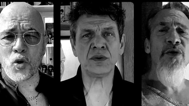 Lavoine, Obispo et Pagny : Leur chanson d'amour "Pour les gens qui secours" (Clip Officiel)