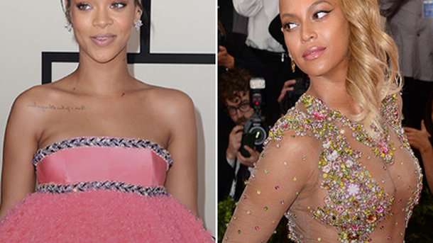 Rihanna et Beyoncé : aucune rivalité entre elles!