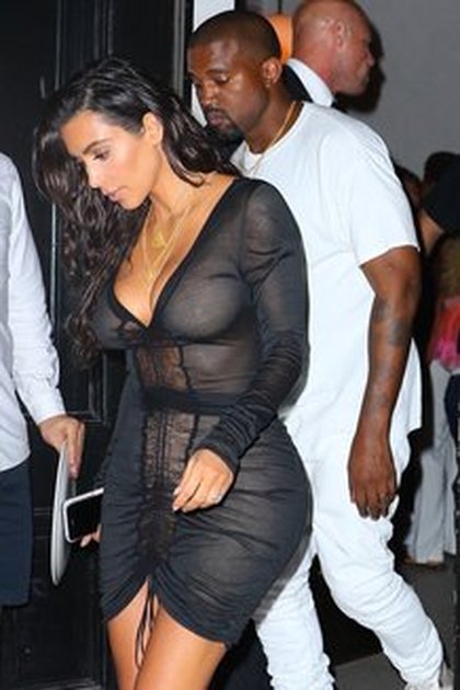Kim Kardashian et Kanye West après la cérémonie des VMAs 2016