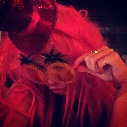 Miley Cyrus à l'anniversaire de sa maman