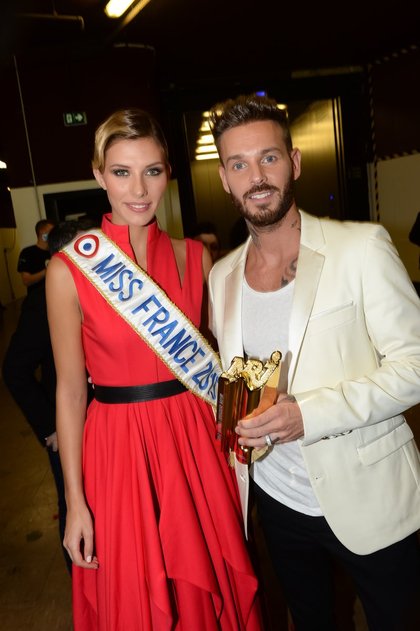 Camille Cerf (Miss France 2015) et M Pokora - NRJ Music Awards 2015
