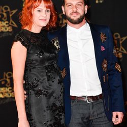 Claudio Capéo et sa femme - NRJ Music Awards 20th Edition