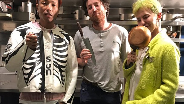 Pharrell Williams dans les cuisines de Jean Imbert!