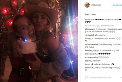 Miley Cyrus fête Noël avec la famille de Liam Hemsworth