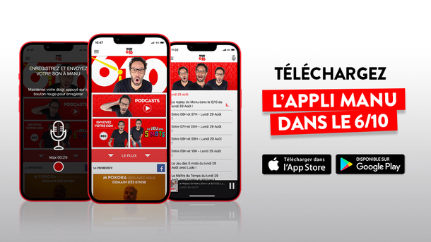 Téléchargez l'appli Manu sur NRJ