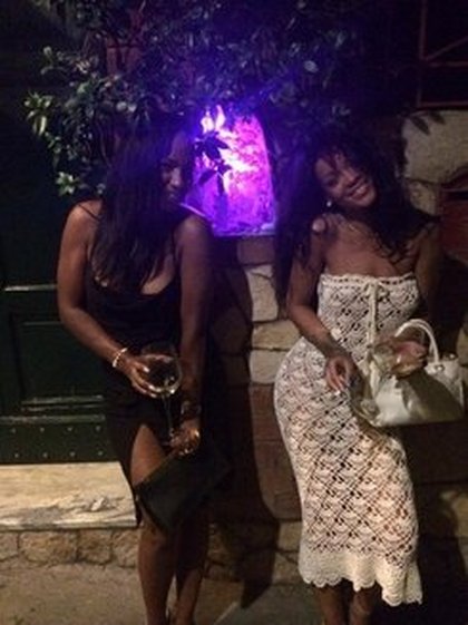 Rihanna sur son yacth