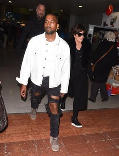 Kanye West et Kris Jenner à Paris