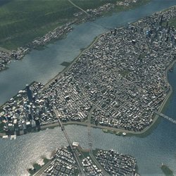 L'île de Manhattan dans Cities Skylines
