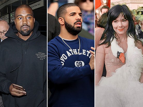 Kanye West, Drake et Bjork