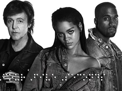 Rihanna, Paul McCartnez et Kanye West