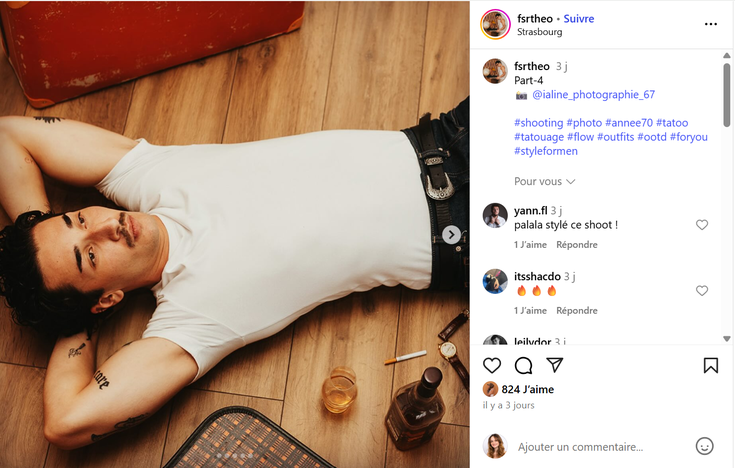Capture d'écran Instagram