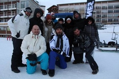 CAUET et l'équipe à Tignes