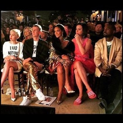 Miley Cyrus, jeremy Scott, Rihanna, Katy Perry et Kanye West
