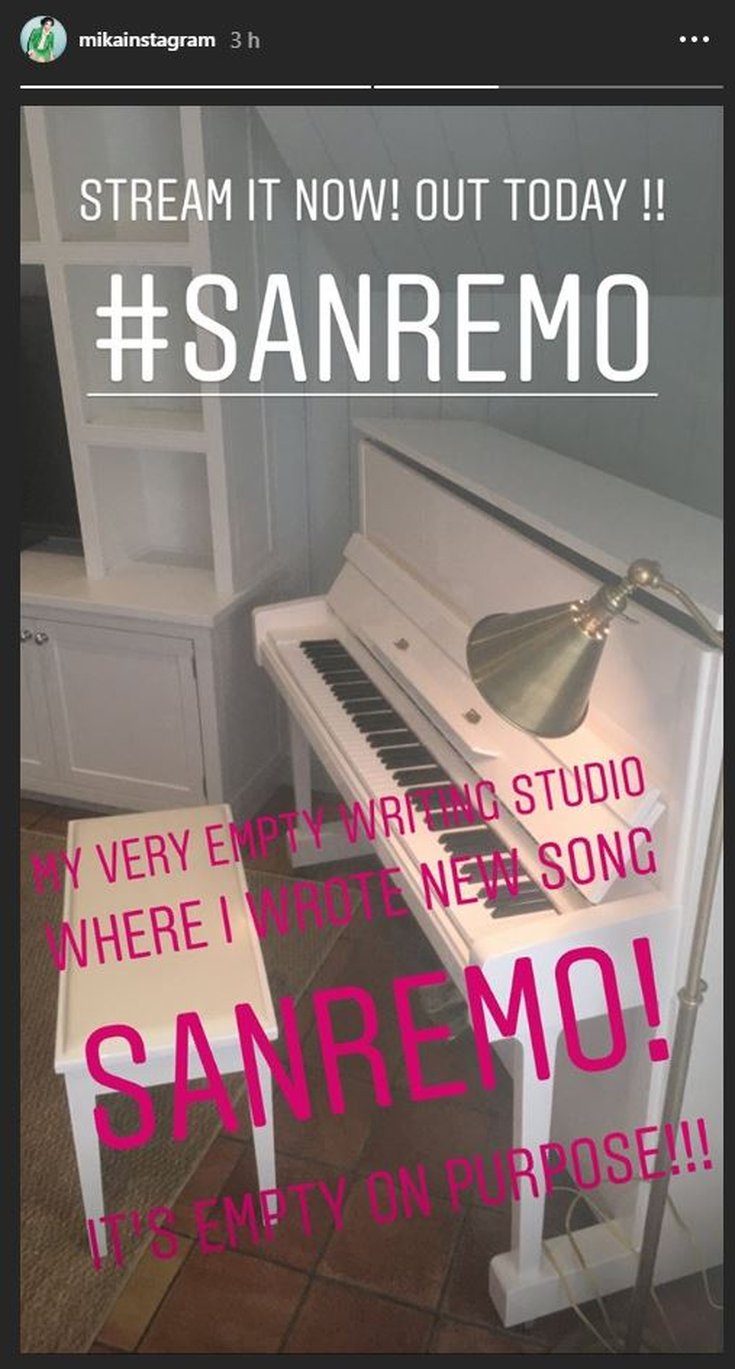Mika a composé ses titres sur ce piano blanc