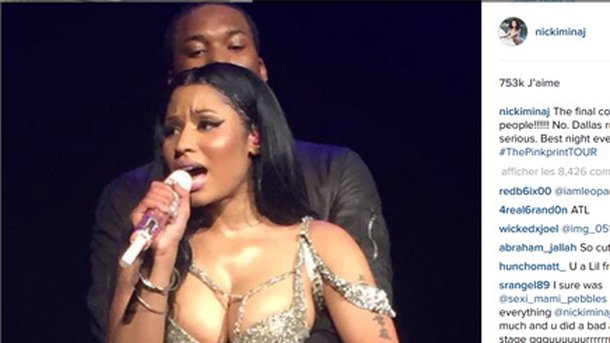 Nicki Minaj lèche Meek Mill en plein concert !