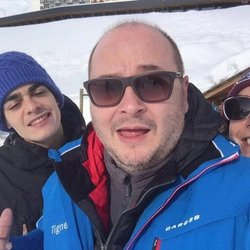 CAUET et l'équipe à Tignes