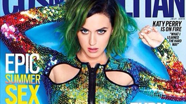 Katy Perry : rayonnante en Une de Cosmopolitan !