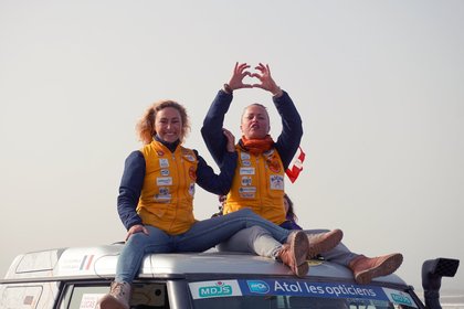 Les duos célèbrent leur victoire