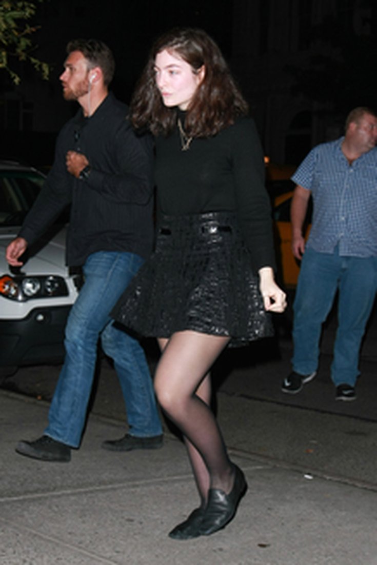 Lorde en soirée à New York le 11 octobre 2016