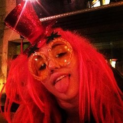 Miley Cyrus à l'anniversaire de sa maman