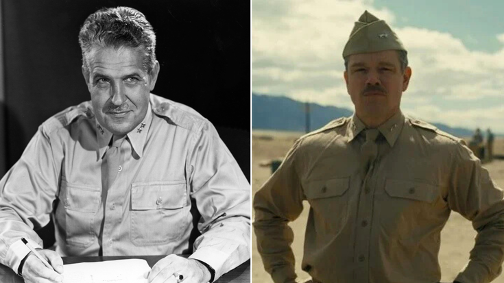 Le général Leslie Groves / Matt Damon