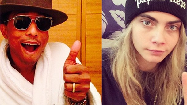 Pharrell Williams : en studio avec Cara Delevingne!